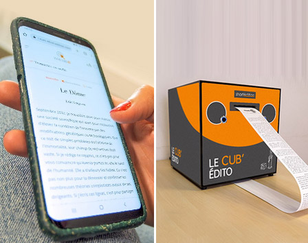 Cub' Édito et lecture sur Site Édito sur téléphone
