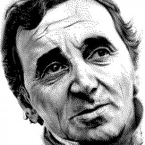 Image de Hommage à Charles AZNAVOUR (portrait en technique "pointillisme")