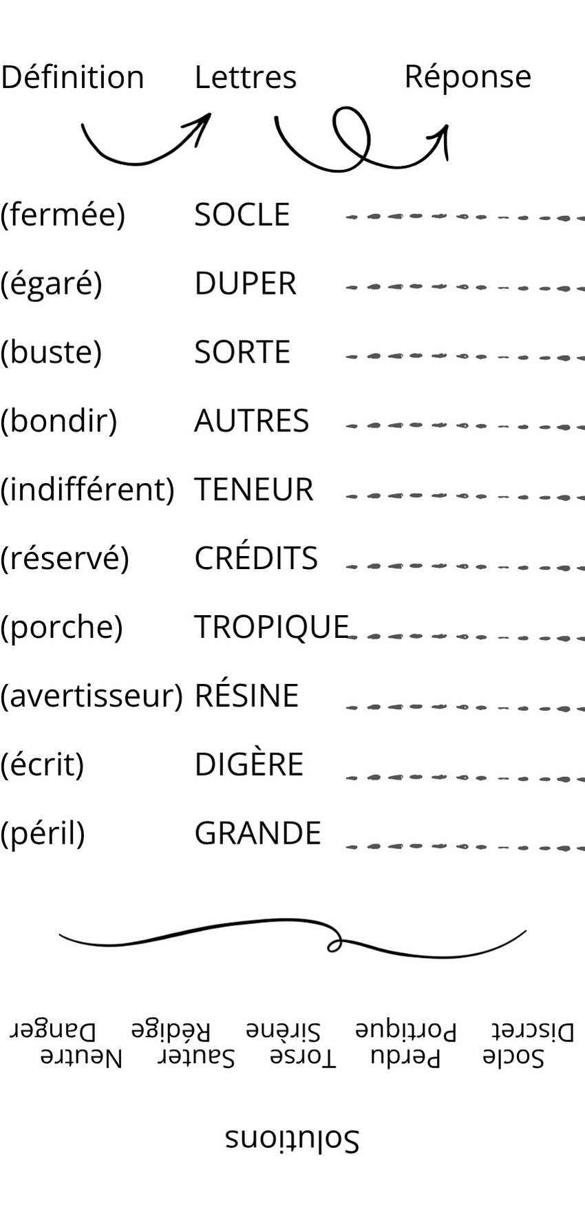 Image de Reconstituez le mot à partir des lettres !