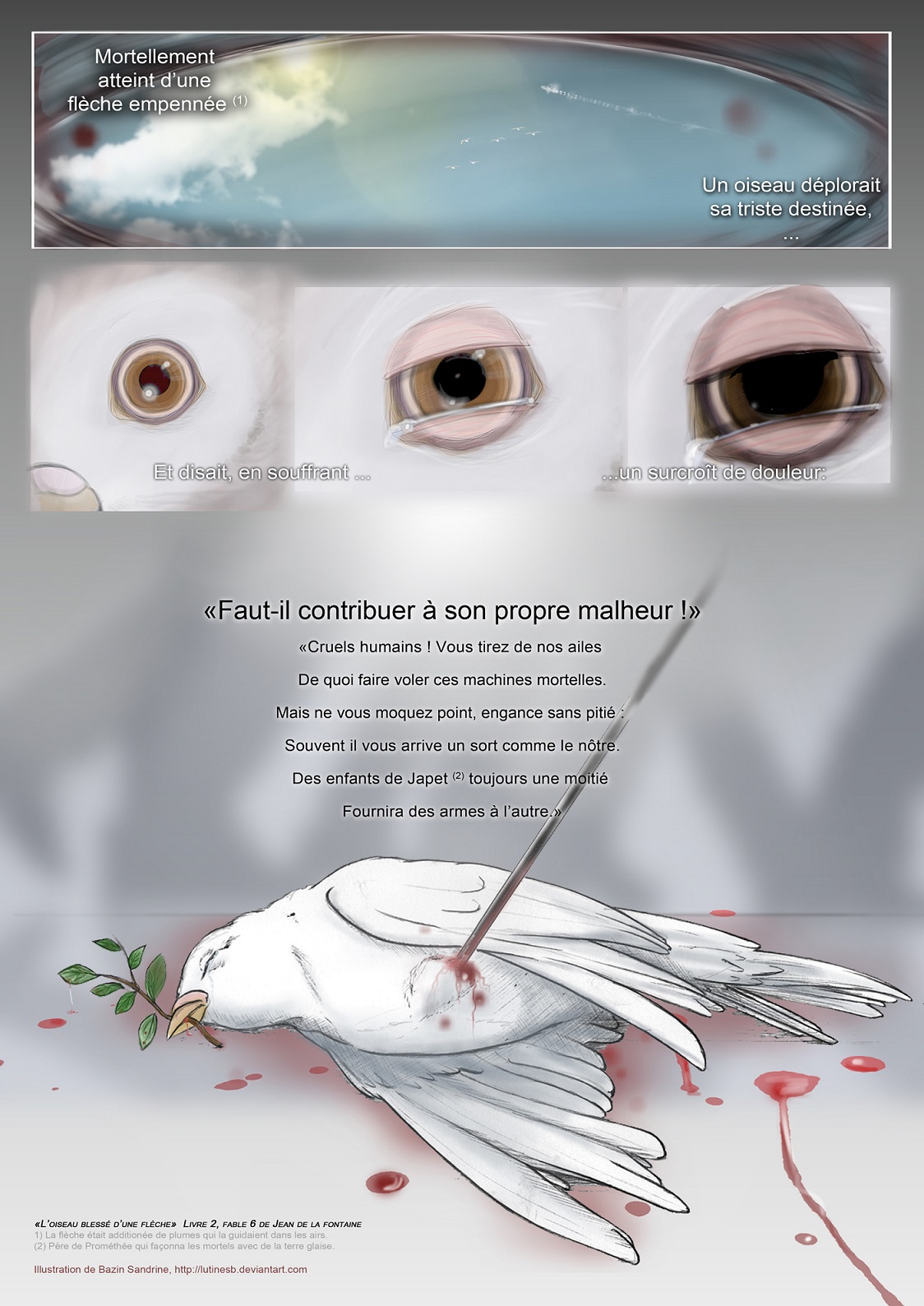 L Åuvre L Oiseau Blesse D Une Fleche Par L Auteur Lutine Disponible En Ligne Depuis Plus De 5 Ans Et 7 Mois Short Edition