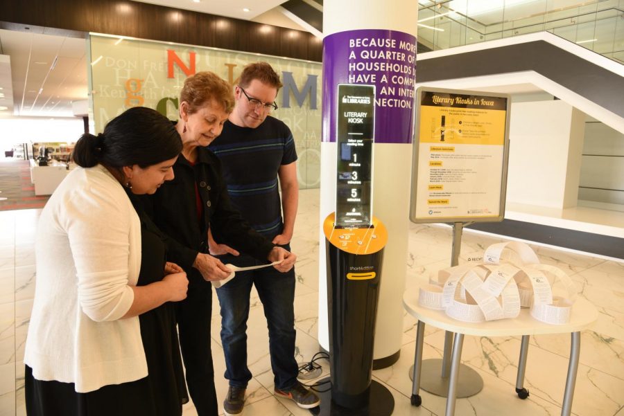 Image of Literary kiosk concludes introductory tour, more to arrive