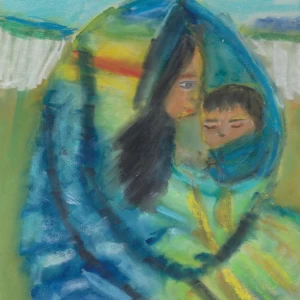 Image de Maman des Hauts Plateaux et son bébé