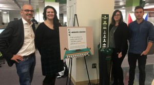 Image of Swem Library debuts short story dispenser, first of its kind in Virginia